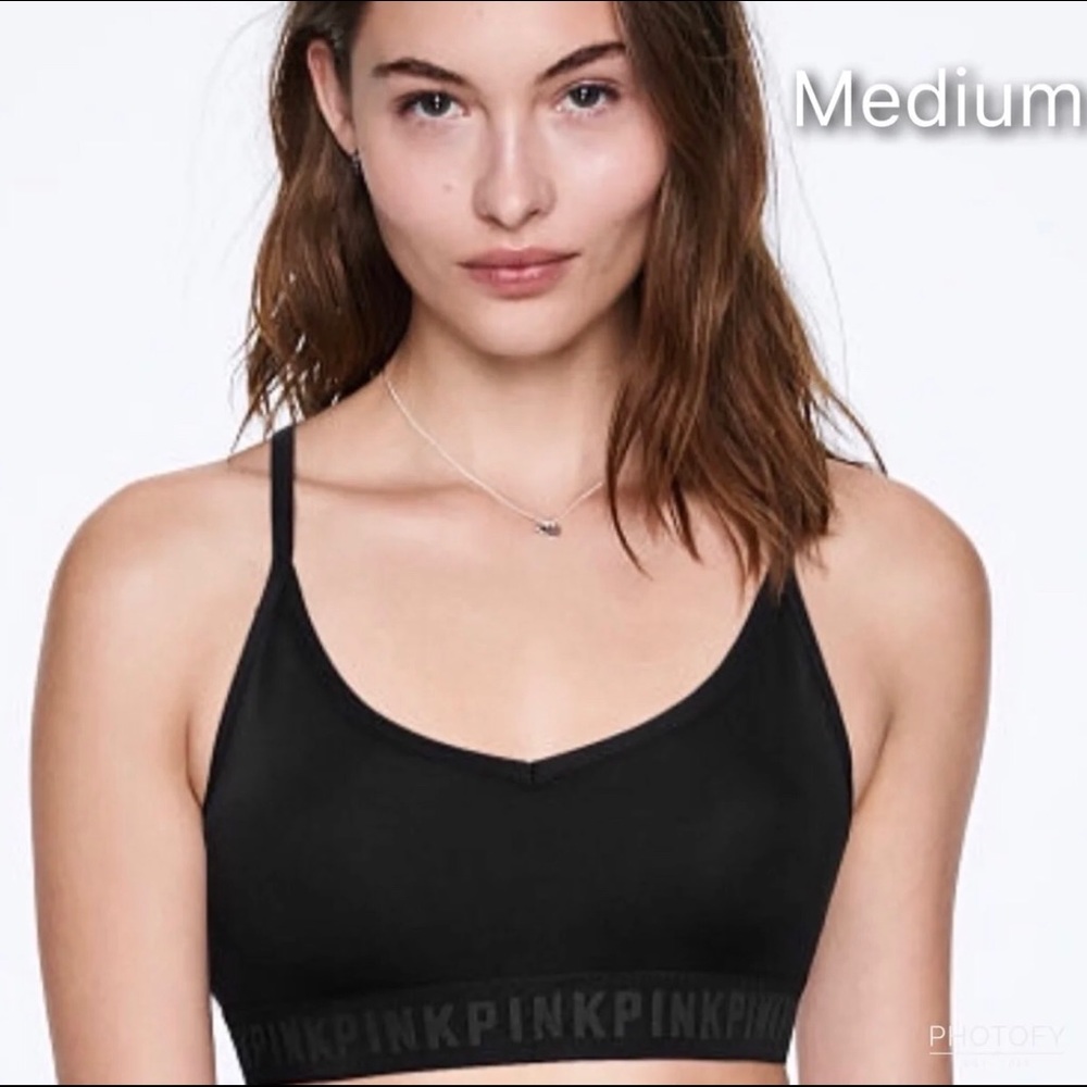 🆕 Pink Sports Bra - Picture 1 of 4